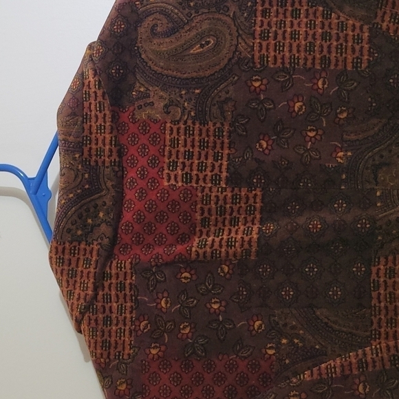 Linda Richards Women's Velour Paisley Blazer Size 10 - Picture 3 of 12